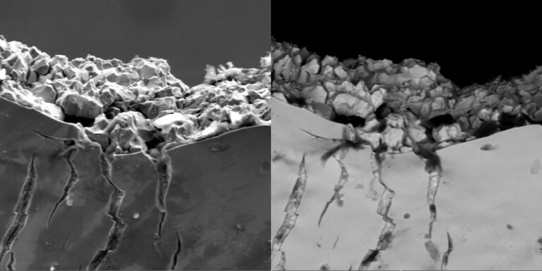 metaltest - microscopía electrónica